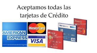 Glofac Aceptamos todas las tarjetas de crédito